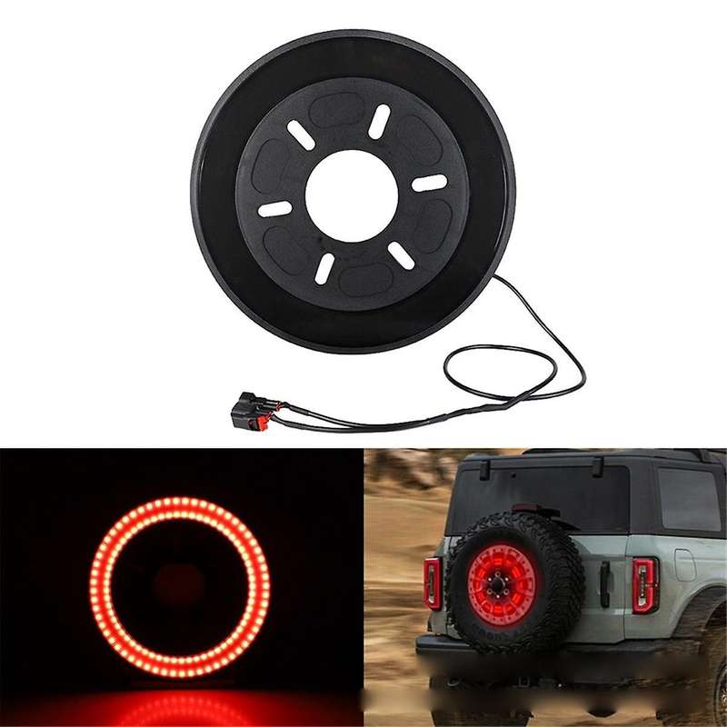 1 Pcs Rear Spare Tire Light Third Brake Light Brake Warning Light for 21-23 Modification