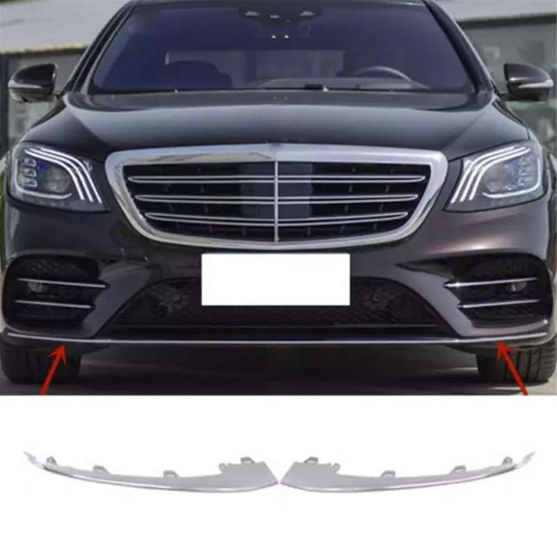 1 Pcs Right Front Bumper Chrome Decorative Strip Front Bumper Bright Strip for S-Class W222 22288578