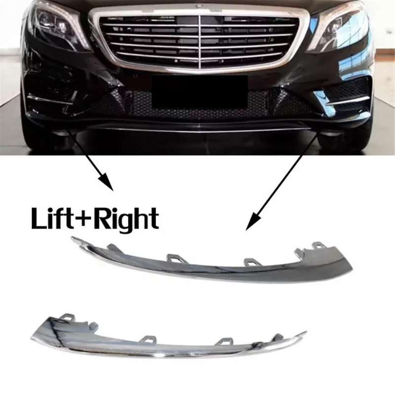 1 Pcs Right Front Bumper Chrome Decorative Strip Front Bumper Bright Strip for S-Class W222 22288578