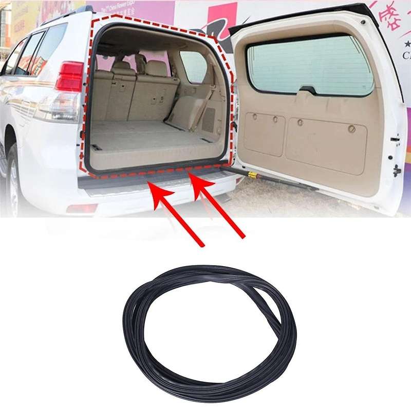1 Pcs Rubber Black Car Rear Trunk Seal Strip for Cruiser Prado 120 LC120 2003-2009