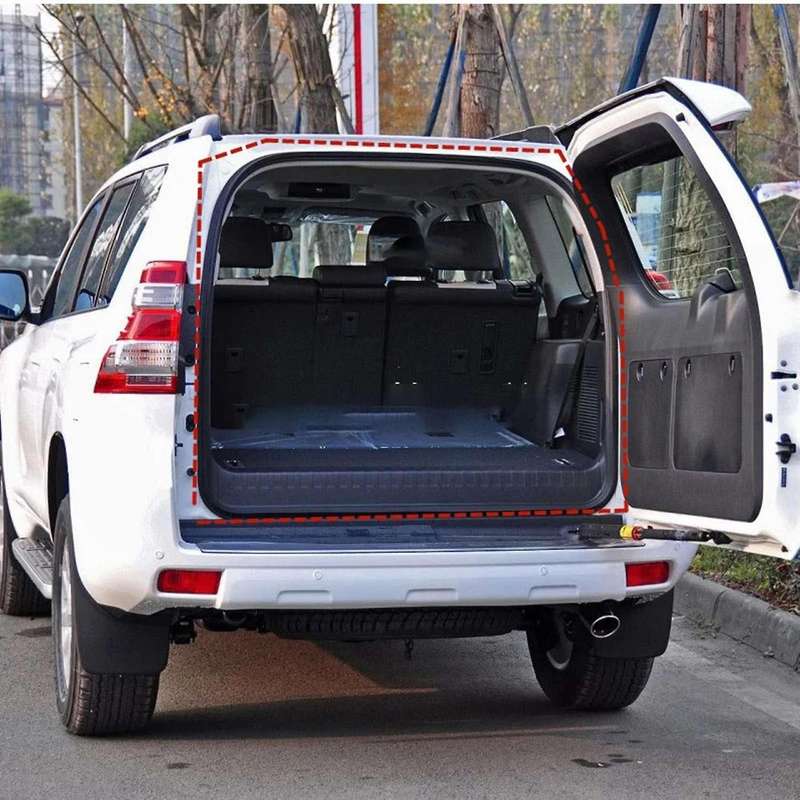 1 Pcs Rubber Black Car Rear Trunk Seal Strip for Cruiser Prado 120 LC120 2003-2009
