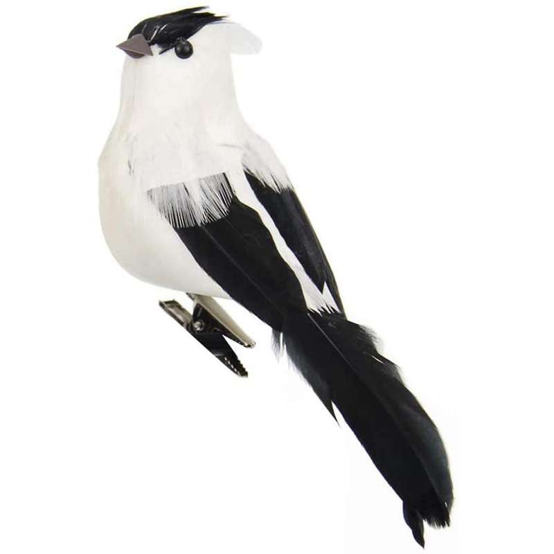1 PCS Wall Sculpture Decorative Simulation Foam Birds,Home Decoration Crafts Ornament Outdoor Garden