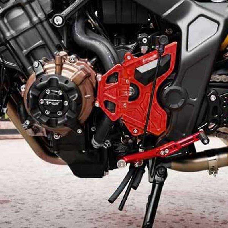 1 Piece Front Gear Chain Cover Aluminum Alloy Guard for CBR650F CB650F CB650R 2014-2020(Red)