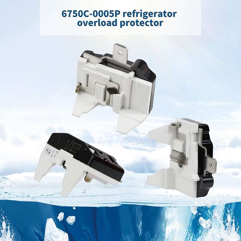 1 Pin Qp2-4.7 Ptc Relay,1 Pin Refrigerator Relay and 6750c-0005p Refrigerator Overload Protector