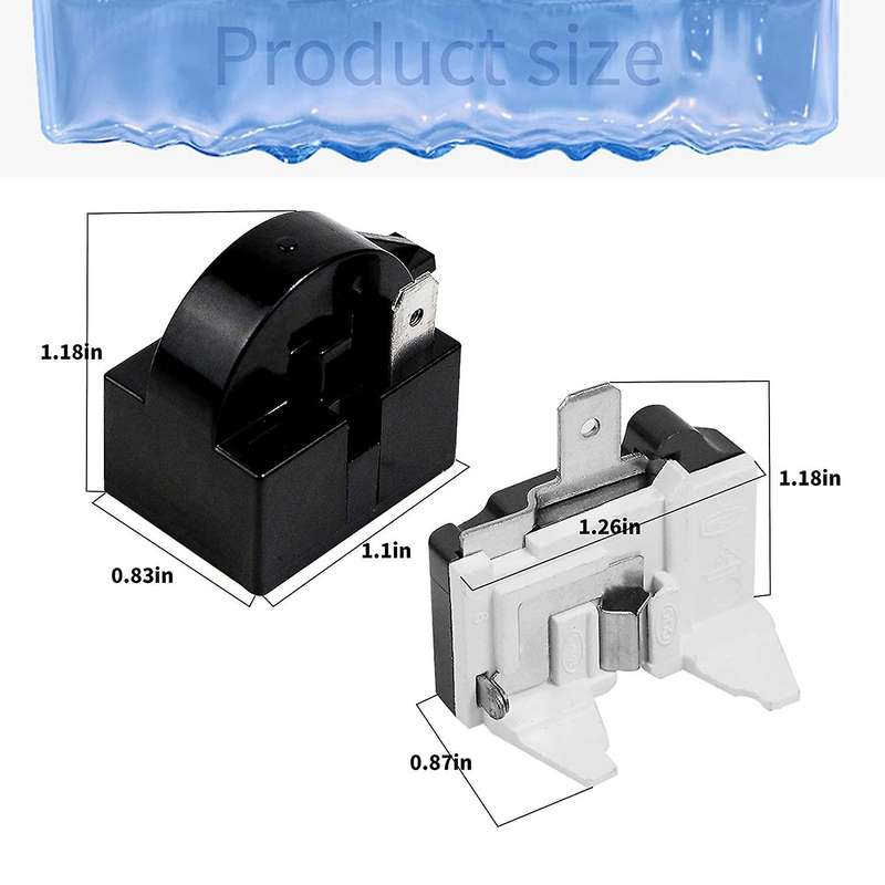 1 Pin Qp2-4.7 Ptc Relay,1 Pin Refrigerator Relay and 6750c-0005p Refrigerator Overload Protector