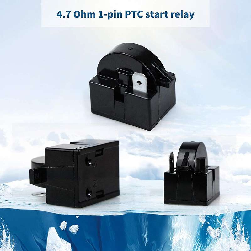 1 Pin Qp2-4.7 Ptc Relay,1 Pin Refrigerator Relay and 6750c-0005p Refrigerator Overload Protector