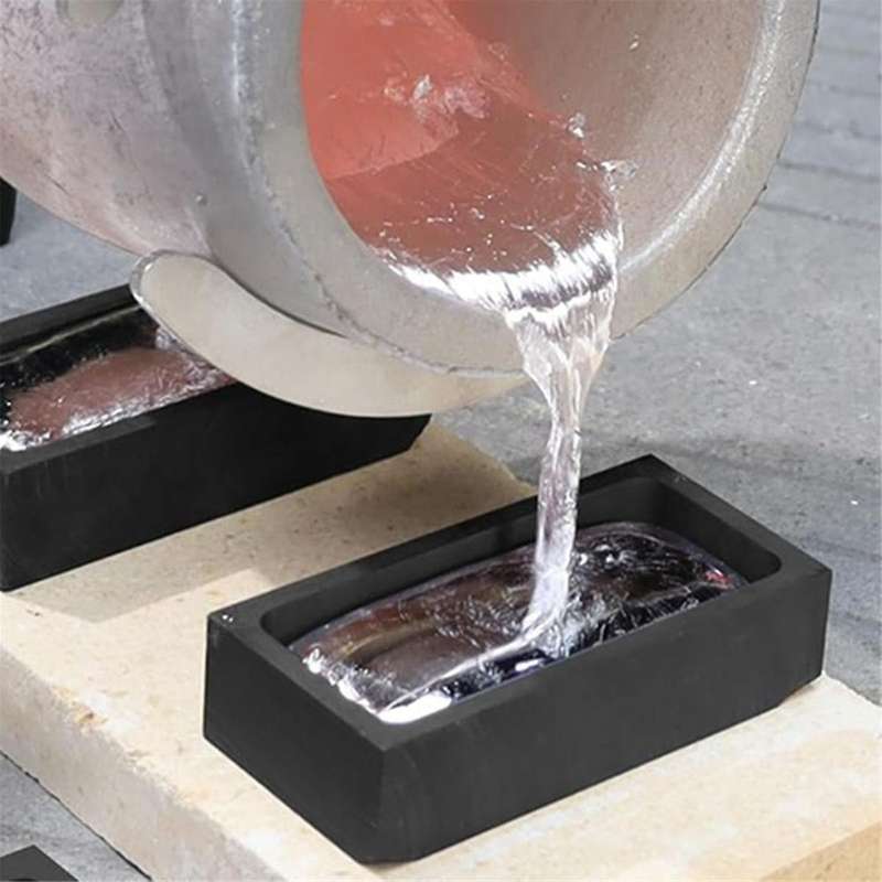 1 Pieces 1kg Graphite Ingot Mold Casting Tool, Casting Melting Tool, Used for Refining Gold, Silver,