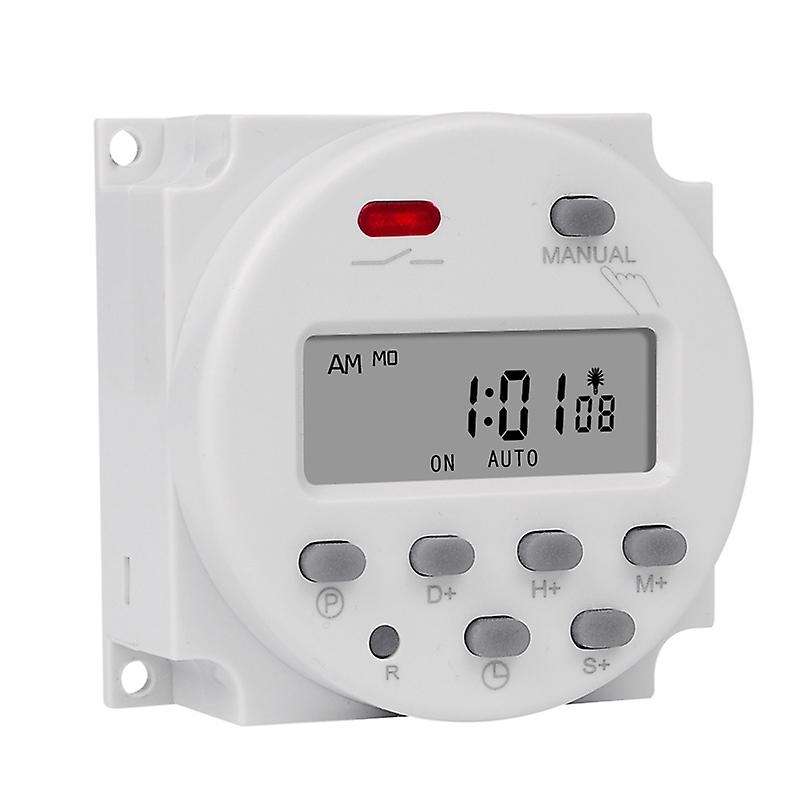 1 Second Interval 220v Digital Lcd Timer Switch 7 Days Weekly Programmable Time Relay Programmer C
