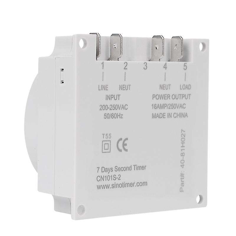 1 Second Interval 220V Digital LCD Timer Switch Weekly Programmable Time Relay Programmer CN101S