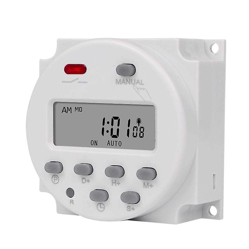 1 Second Interval 220V Digital LCD Timer Switch Weekly Programmable Time Relay Programmer CN101S