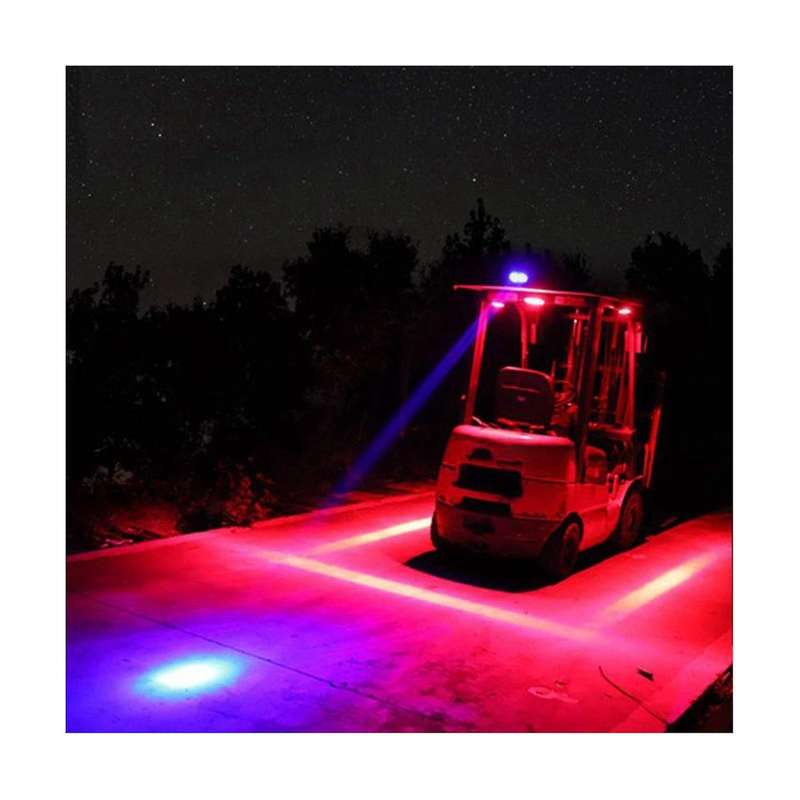 1 Set 4 Inch 30w Led Forklift Truck Car Warning Lamp Safety Working Light Bar Warehouse Danger Area