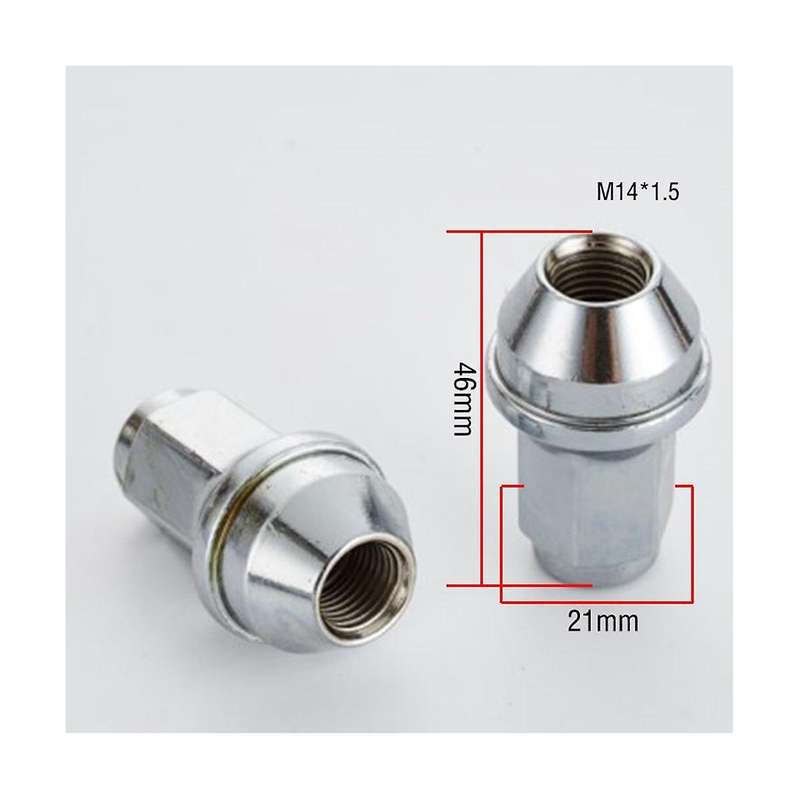 1 Set 24 Pcs Hub Lug Nuts M14x1.5 Acpz-1012-b for F250 F350 F450 2015-2020 Auto Parts