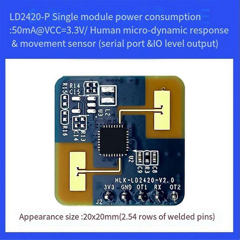 1 Set 24G mmWave LD2420 Kit Human Presence Radar Sensor Motion Detection Module