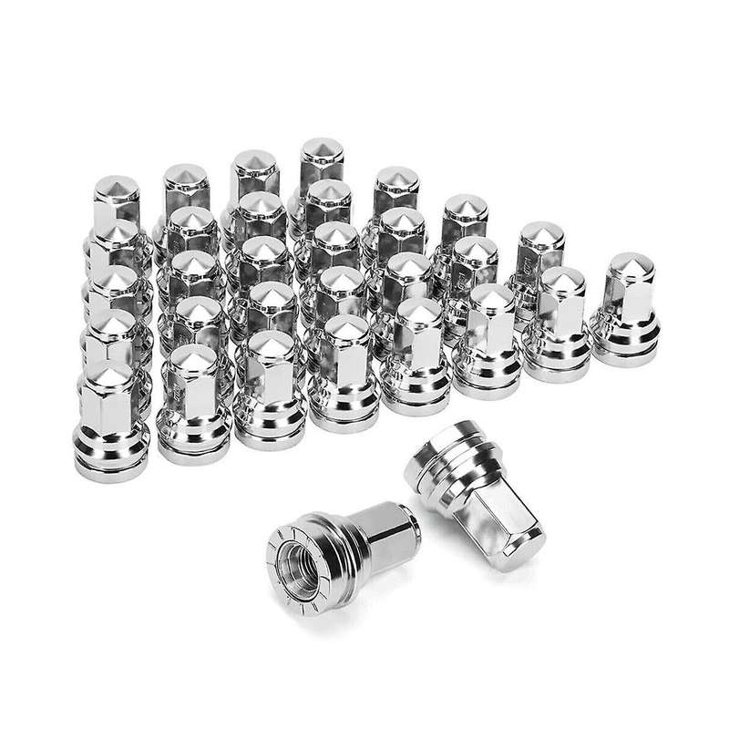 1 Set 32 Pcs Hub Lug Nuts M14x1.5 Hcpz-1012-a Hcpz-1012-b for F250 F350 F450 2017-2023 Auto Parts