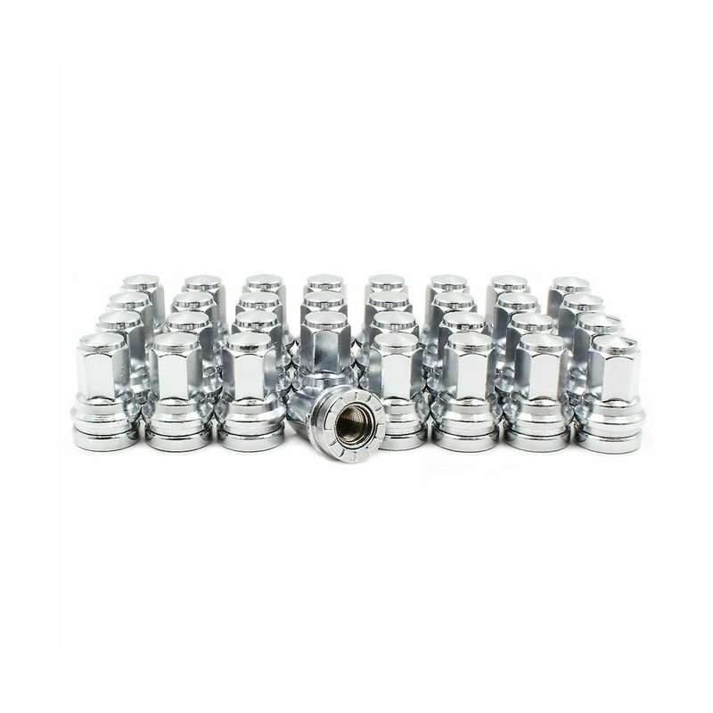 1 Set 32 Pcs Hub Lug Nuts M14x1.5 Hcpz-1012-a Hcpz-1012-b for F250 F350 F450 2017-2023 Auto Parts