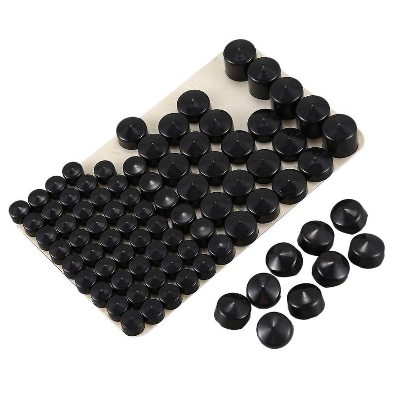 1 Set 73 PCS Motorcycle Screw Chrome Bolt Toppers Cover Caps Kit for Softail Twin Cam Engine 2000-20