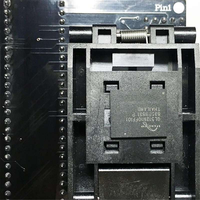 1 Set BGA64 Adapter Burning Seat for RT809H Programmer RT-BGA64-01 V2.0 Socket 4pcs Limiter Frame 2