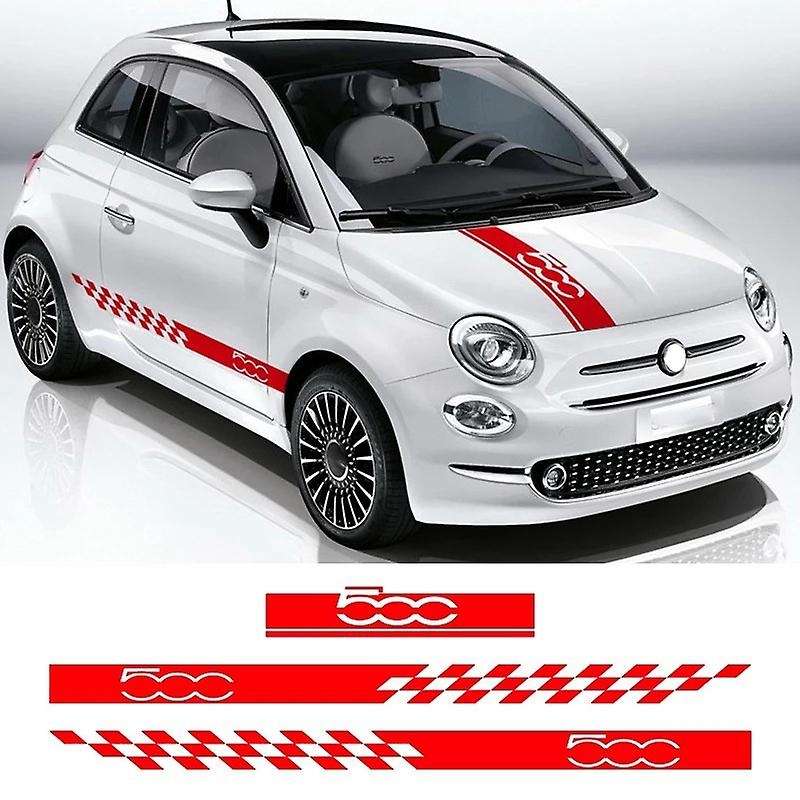 1 Set Car Hood Stickers Body Door Side Skirt Stripes Decal for Auto Decorate Vinyl Film Red
