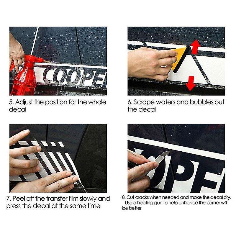 1 Set Car Hood Stickers Body Door Side Skirt Stripes Decal for Auto Decorate Vinyl Film Red