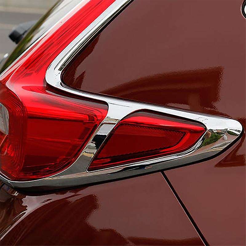 1 Set Car Rear Fog Light Taillight Cover Chrome Moulding Cover Trims for -V 2017-2019