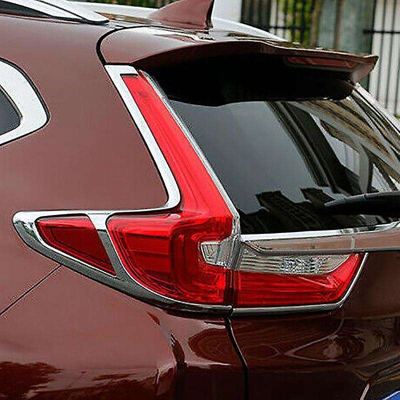 1 Set Car Rear Fog Light Taillight Cover Chrome Moulding Cover Trims for -V 2017-2019