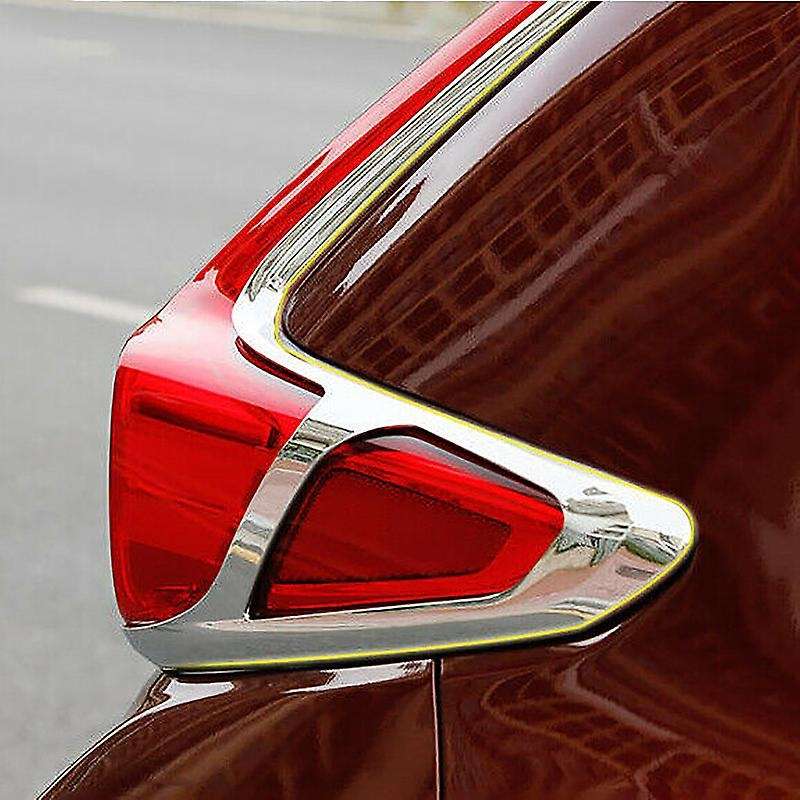 1 Set Car Rear Fog Light Taillight Cover Chrome Moulding Cover Trims for -V 2017-2019