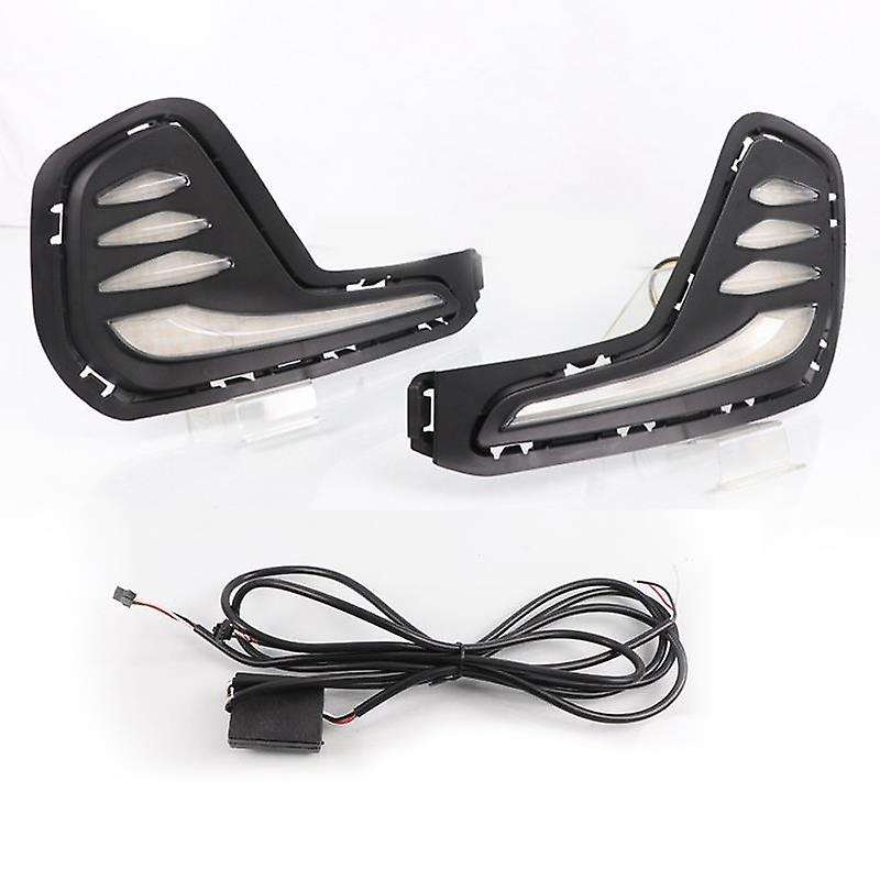 1 Set Daytime Running Lights Signal Fog Lamp Cover 12V ABS LED DRL for Cavalier 2020