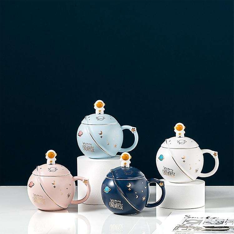 1 Set Fashion Coffee Mug Decorative Astronaut Planet Water Cup Drinking Mug B
