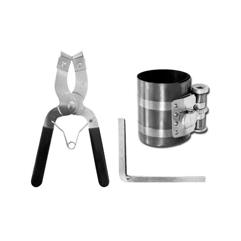 1 Set Engine Piston Ring Caliper Compressor Ratchet Pliers 53mm -175mm Tool Installer Expander Remo
