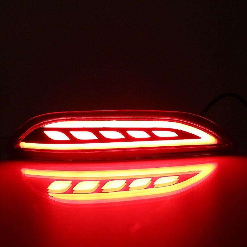 1 Set for City 2014 2015 2016 LED Rear Bumper Lights Brake Tail Light Reflector Running Daytime Runn