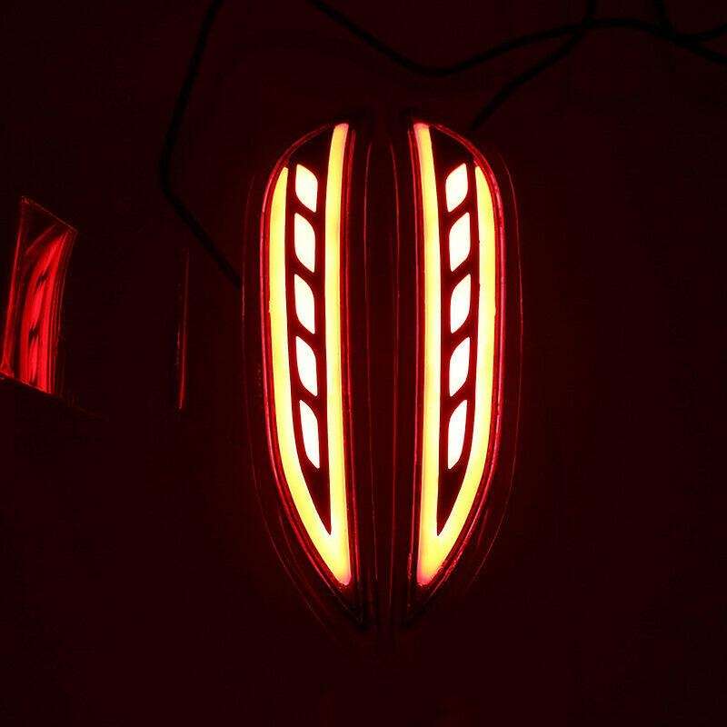 1 Set for City 2014 2015 2016 LED Rear Bumper Lights Brake Tail Light Reflector Running Daytime Runn