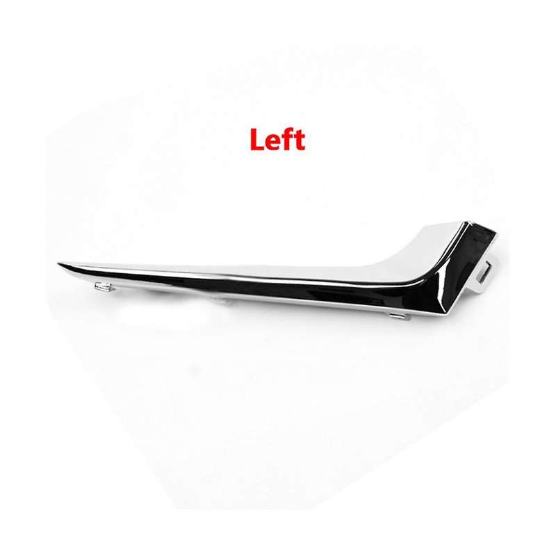1 Set Front Bumper Fog Light Cover & Chrome Trim Stripe for 2016 2017 2018 Car Lamp Grille Cover Tr