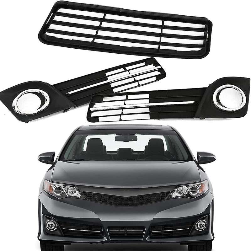 1 Set Front Bumper Lower Grille Fog Light Cover Bezel Set To1036129 52127-06290 52128-06290 for 201