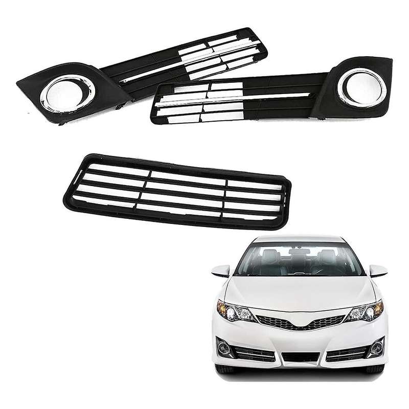 1 Set Front Bumper Lower Grille Fog Light Cover Bezel Set To1036129 52127-06290 52128-06290 for 201