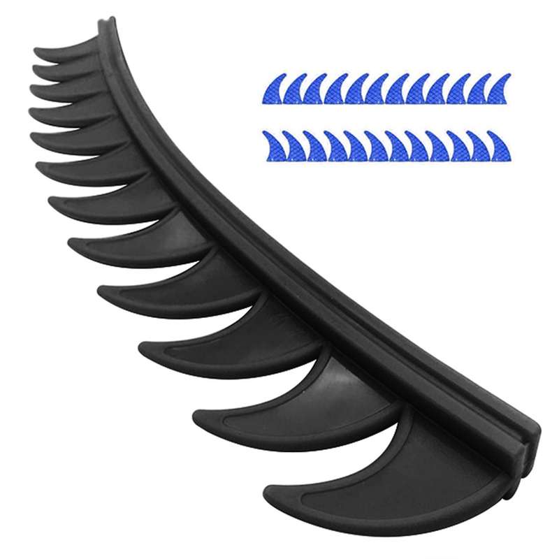 1 Set Helmet Sticker Dirt Reflective Rubber Biker Motocross Mohawk Biker Helmet Mohawks Spikes Motor