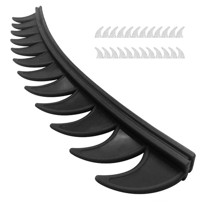 1 Set Helmet Sticker Dirt Reflective Rubber Biker Motocross Mohawk Biker Helmet Mohawks Spikes Motor