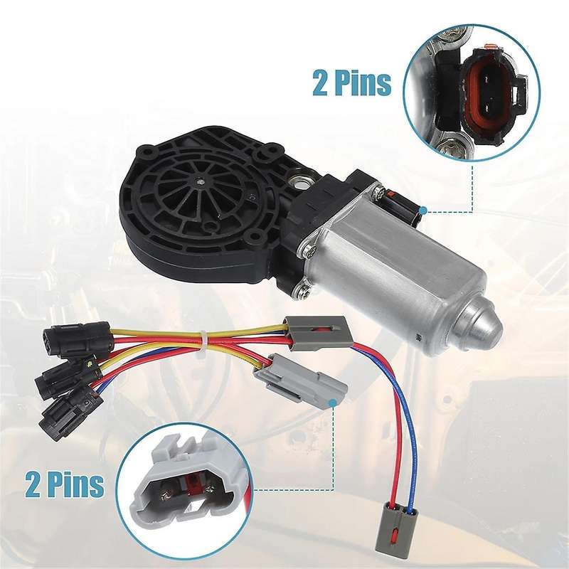 1 Set Front Right Side Power Window Lift Motor with Wiring for 1997-2004 XL3Z1523394AA