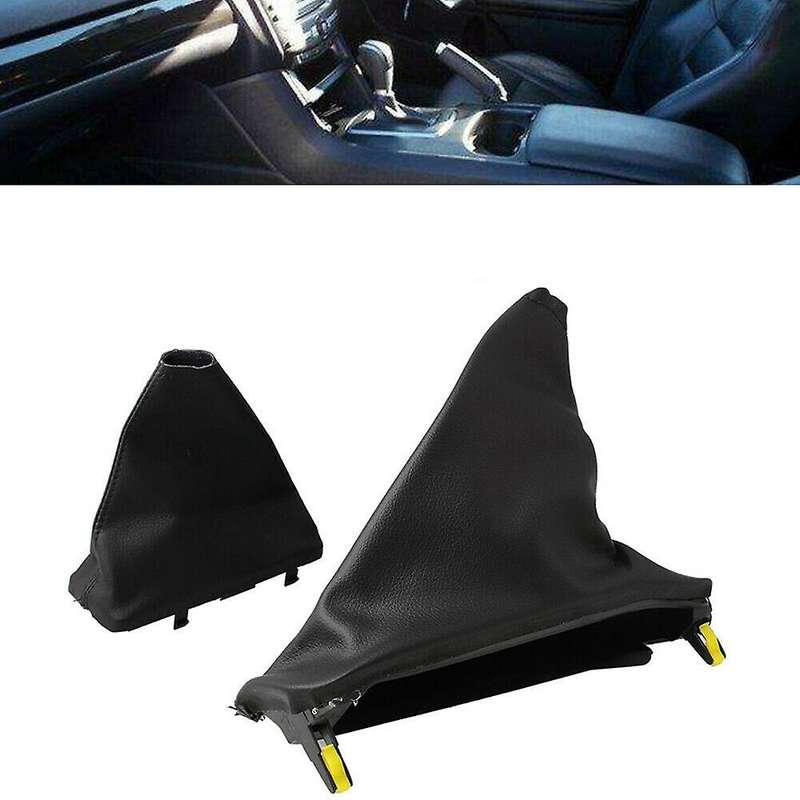 1 Set Handbrake & T-Bar Boot cover Black Leather for Falcon FG FG-X 2008-2018 1031916 1029182
