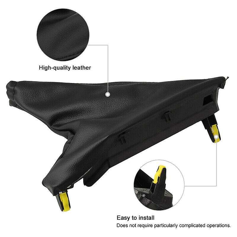 1 Set Handbrake & T-Bar Boot cover Black Leather for Falcon FG FG-X 2008-2018 1031916 1029182
