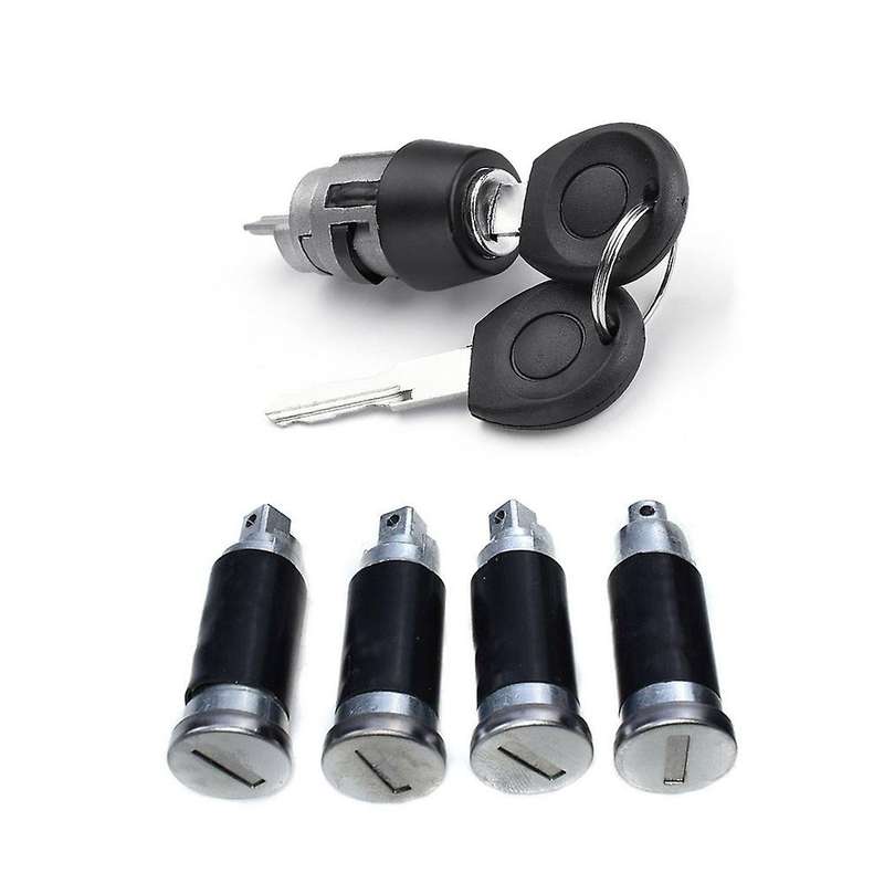 1 Set Ignition Switch 4 Door Lock Barrel 2 701837205 for T4 Iv 1990-2003 Transporter Double Barn Do