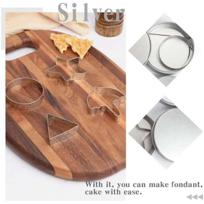 1 Set Korean Sugar Candy Making Tools Stainless Steel Cookie Cutters Star Round Umbrella Triangle Sh