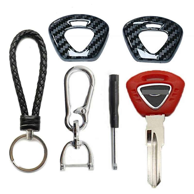1 Set Motorcycle Key Shell Case Protective Cover with Key Embryo for 1050 T955 Street Triple 675 800