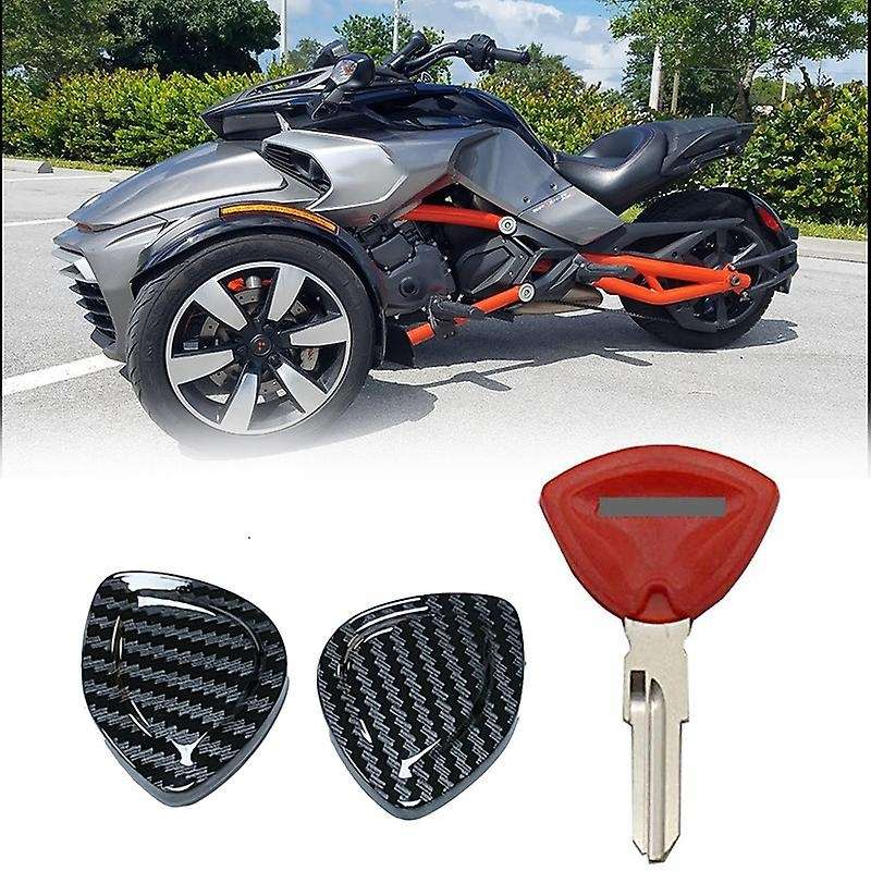 1 Set Motorcycle Key Shell Case Protective Cover with Key Embryo for Canam
