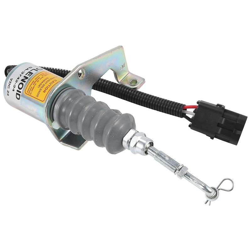 1 Set of 24V Flameout Solenoid Valve Engine Stop Solenoid 1751ES SA-3742-24 for Engineering Vehicles