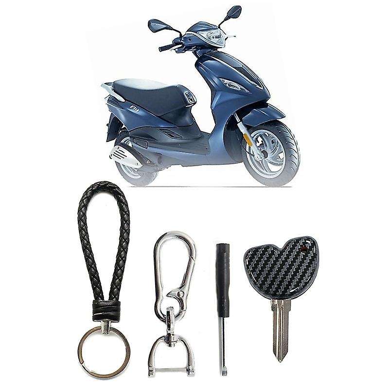 1 Set Motorcycle Key Shell Case Protective Cover with Key Embryo for Fly 125 LXV150 GTS250 GTS300