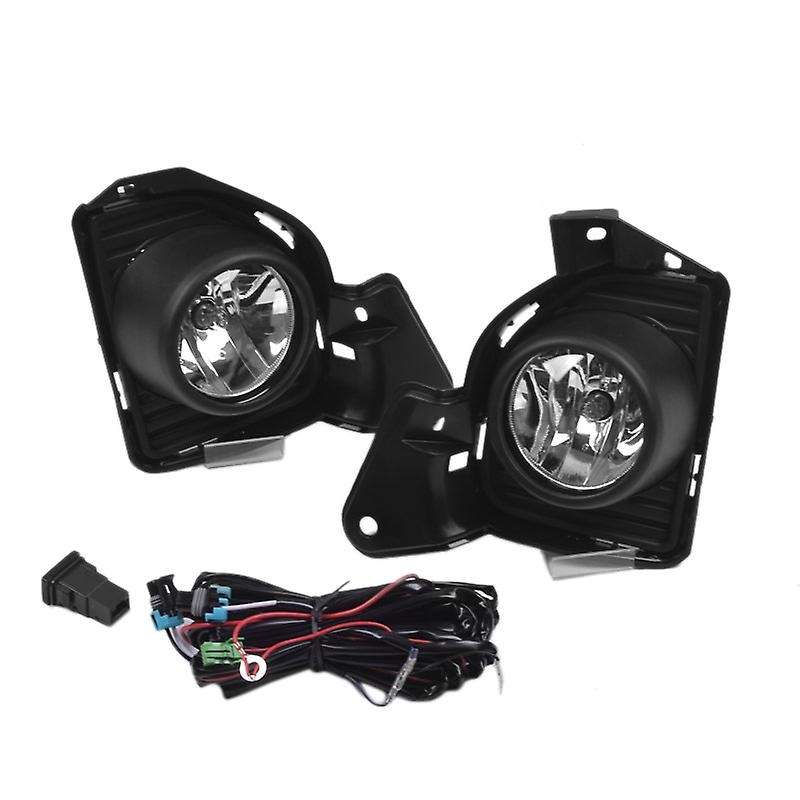 1 Set of 12V Fog Lamp Assembly with LED Light, 3200K Yellow Color Temperature Fog Lamp Suitable for