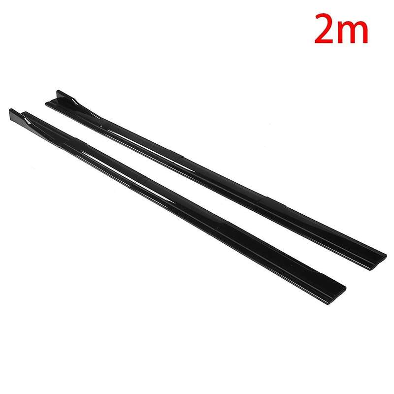 1 Set of 2M Small Anti-Collision Spoiler Four-Section Combined Side Skirt Modification Part Univers