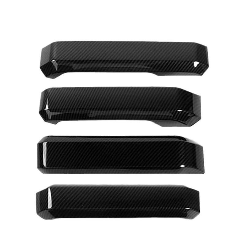 1 Set of Carbon Fiber Door Handle Decorative Covers for 2015-2020 Interior Modification