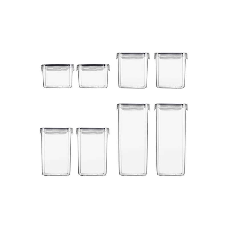 1 Set Of Sealed Transparent Storage Container with Cover for Holding Cereal Candy, Kitchen Food Stor