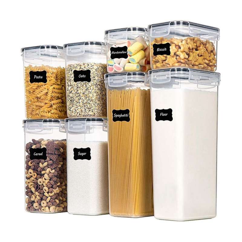 1 Set Of Sealed Transparent Storage Container with Cover for Holding Cereal Candy, Kitchen Food Stor